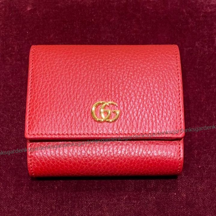 GUCCI☆GGマーモント レザー ウォレット☆すぐ届く! (GUCCI GUCCI☆GGマーモント レザー ウォレット☆すぐ届く! (GUCCI