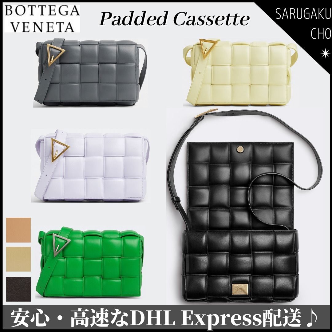 ボッテガ カセット パテッド レザー クロスボディバッグ (BOTTEGA ボッテガ カセット パテッド レザー クロスボディバッグ (BOTTEGA