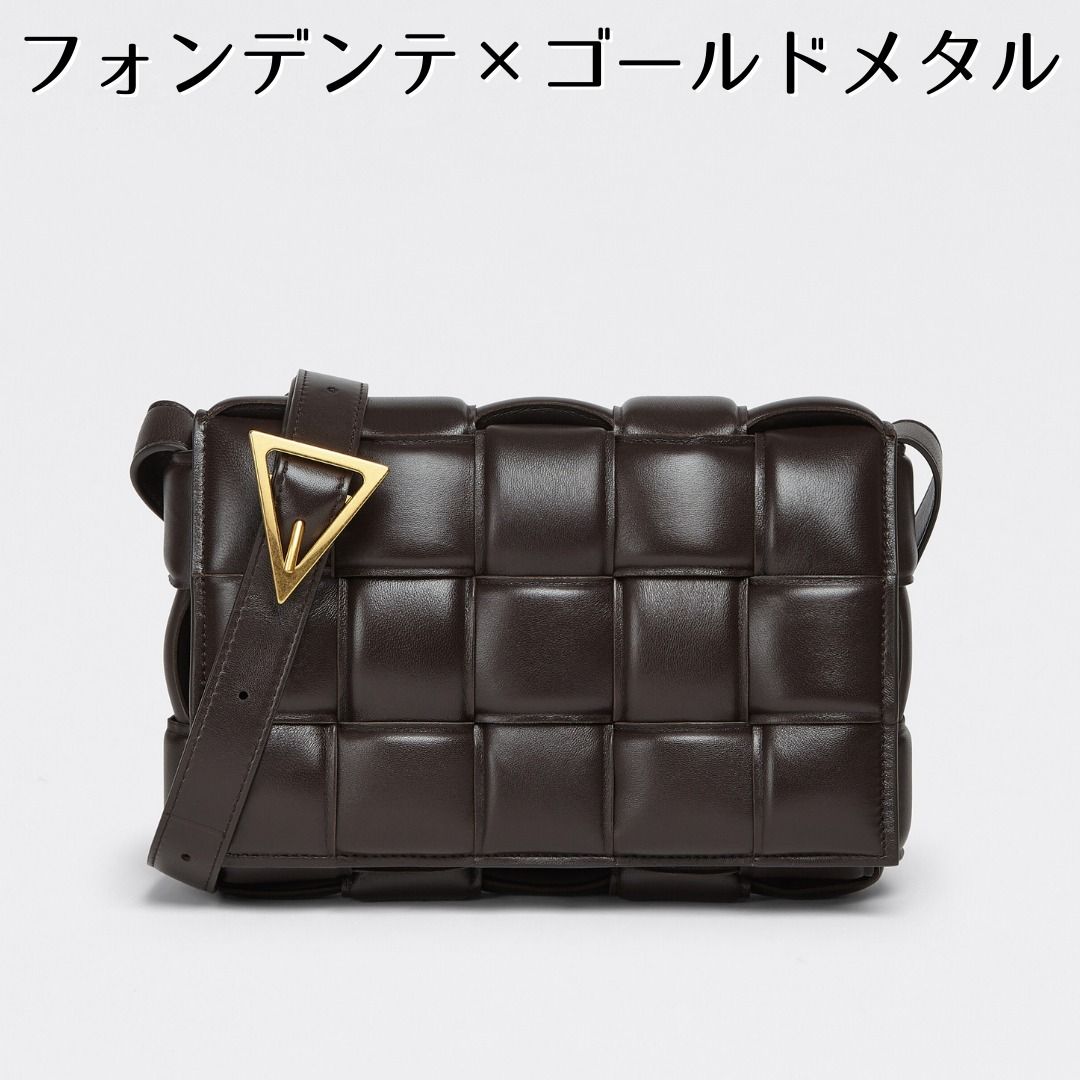 ボッテガ カセット パテッド レザー クロスボディバッグ (BOTTEGA ボッテガ カセット パテッド レザー クロスボディバッグ (BOTTEGA