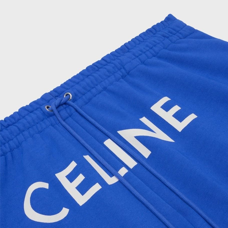 直営店セリーヌ “CELINE”ロゴプリント コットンジョガーパンツ (CELINE