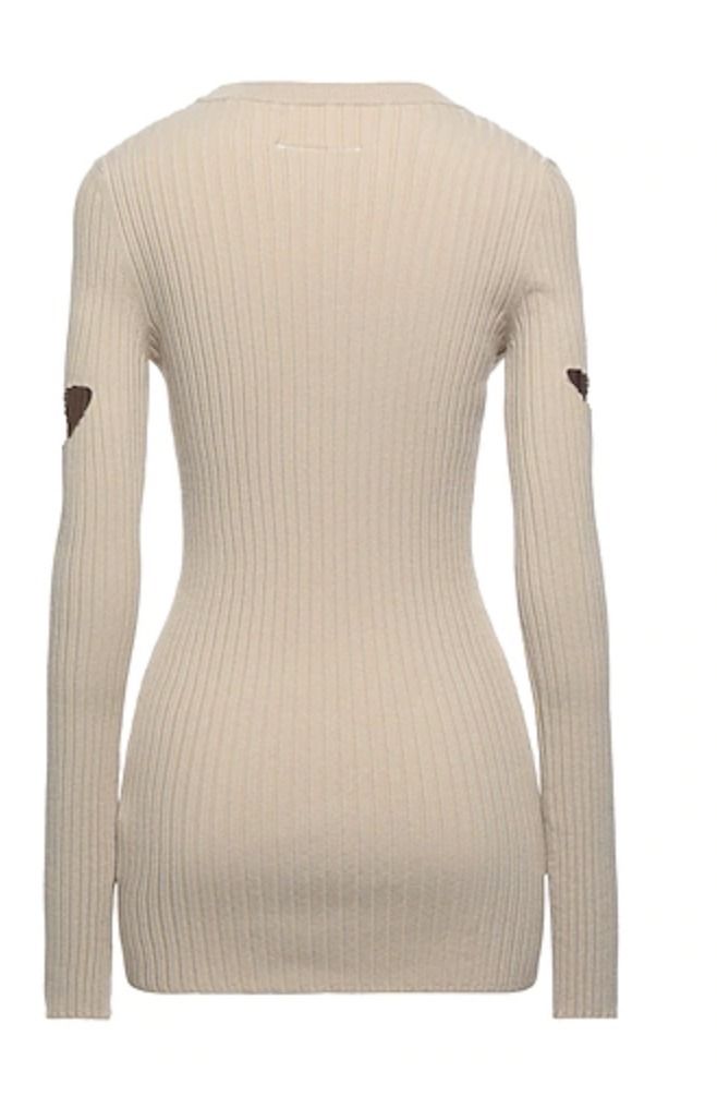 MM6 MAISON MARGIELA トップス ニット リブ カットアウト 黒 (MM6 ...