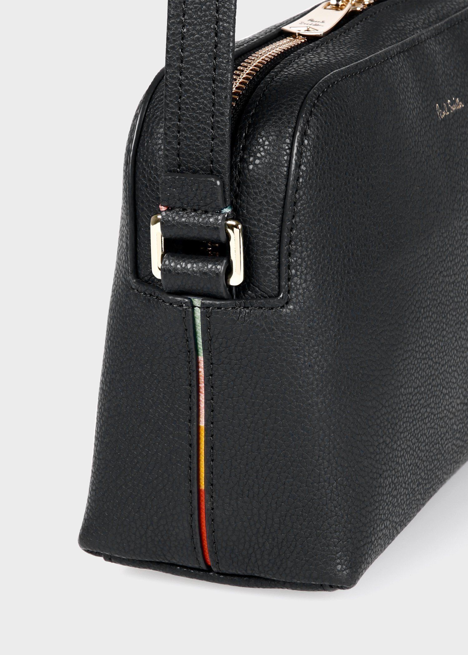 Paul Smith】インレイドストライプハンドル ショルダーバッグ (Paul Paul Smith】インレイドストライプハンドル ショルダーバッグ (Paul