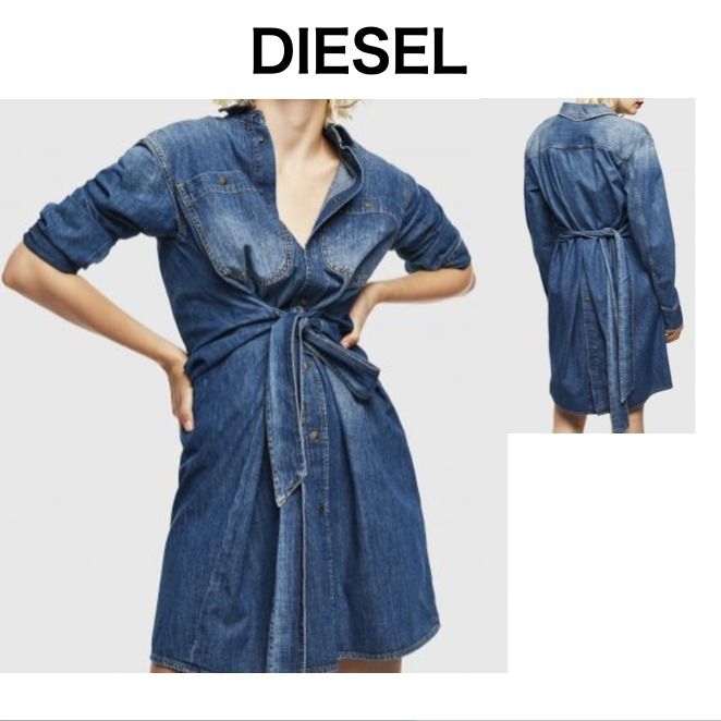 DIESEL ディーゼル】DE-BLEU☆レディースデニムシャツドレス (DIESEL