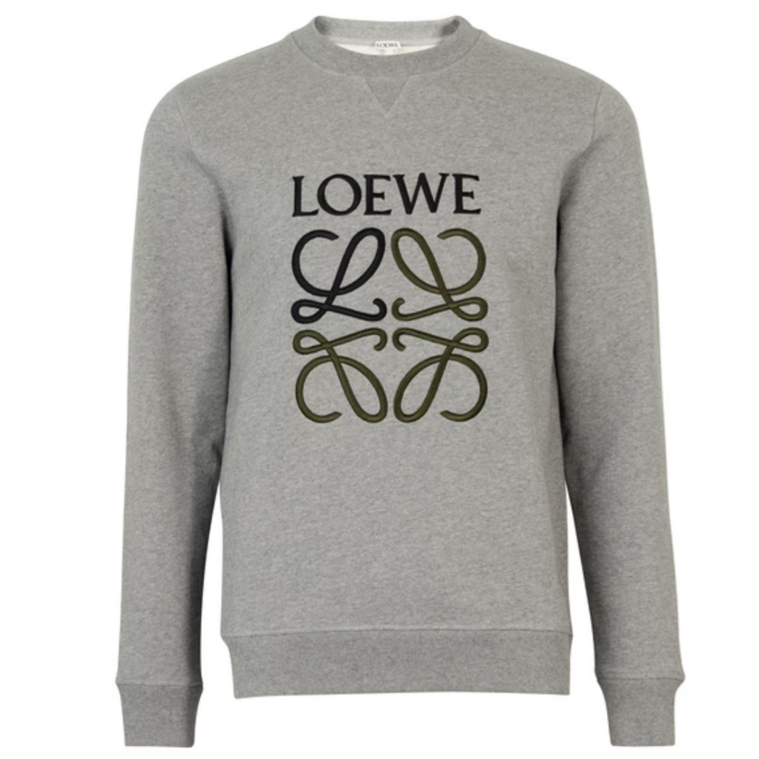 ロエベ loewe アナグラム-刺繍入りコットンスウェットシャツ (LOEWE ロエベ loewe アナグラム-刺繍入りコットンスウェットシャツ (LOEWE