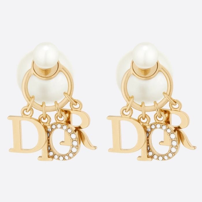 DIOR☆DIOR TRIBALES ピアス メタル&レジンパール&クリスタル (Dior ...