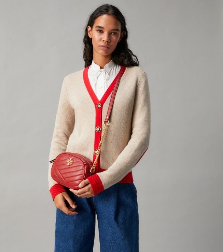 セール新色 Tory Burch キラ シェブロン スモール カメラ バッグ (Tory セール新色 Tory Burch キラ シェブロン スモール カメラ バッグ (Tory