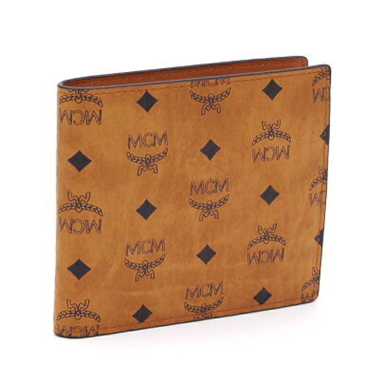 Mcm 二つ折り財布 Cognac Visetos Mcm 折りたたみ財布 Buyma