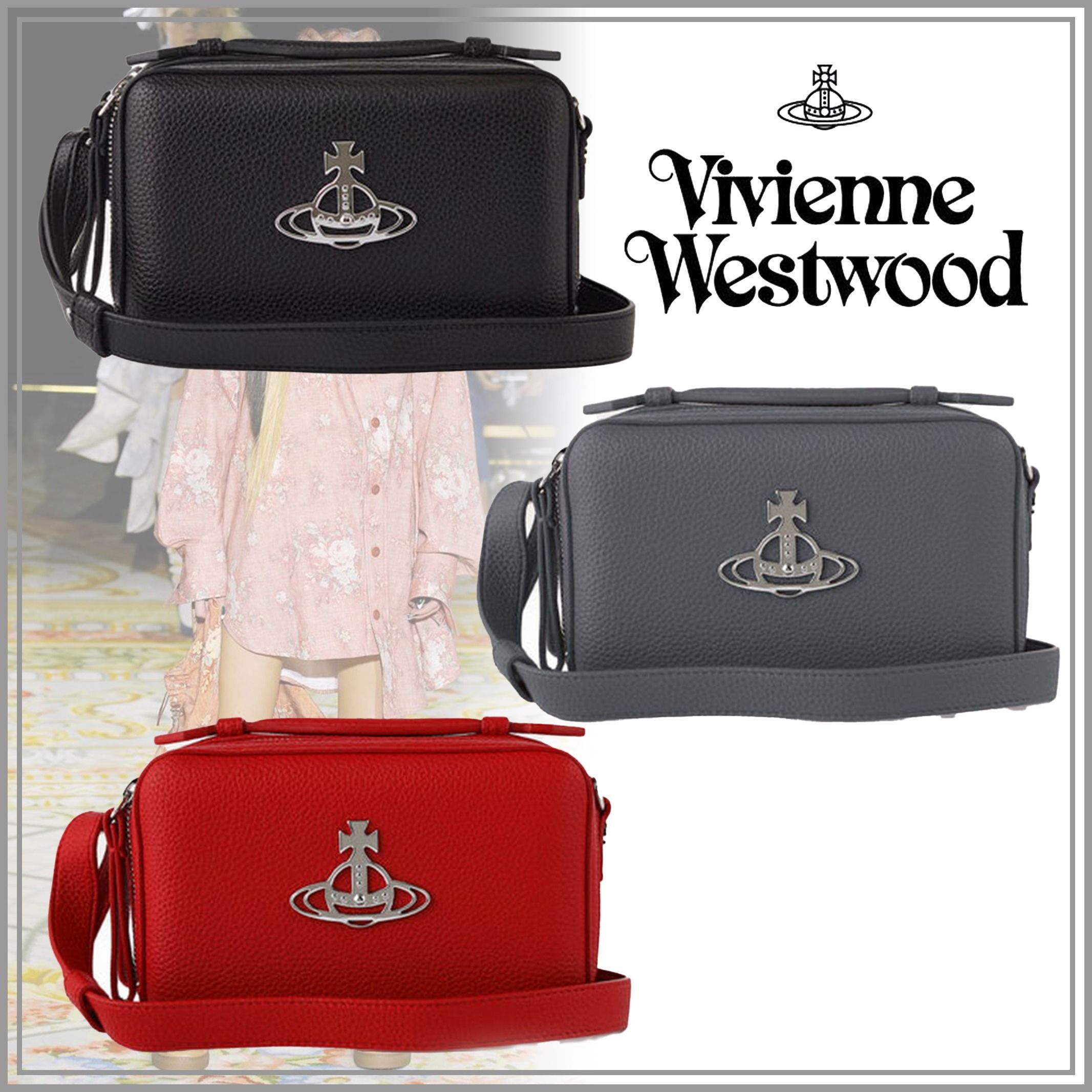 ★Vivienne Westwood★ JOHANNA カメラバッグ RED/BLACK/GRAY ★Vivienne Westwood★ JOHANNA カメラバッグ RED/BLACK/GRAY