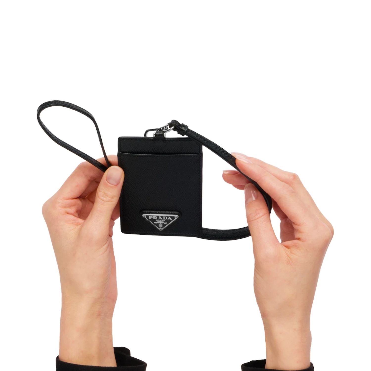 PRADA サフィアーノレザー バッジホルダー (PRADA/パスケース ...