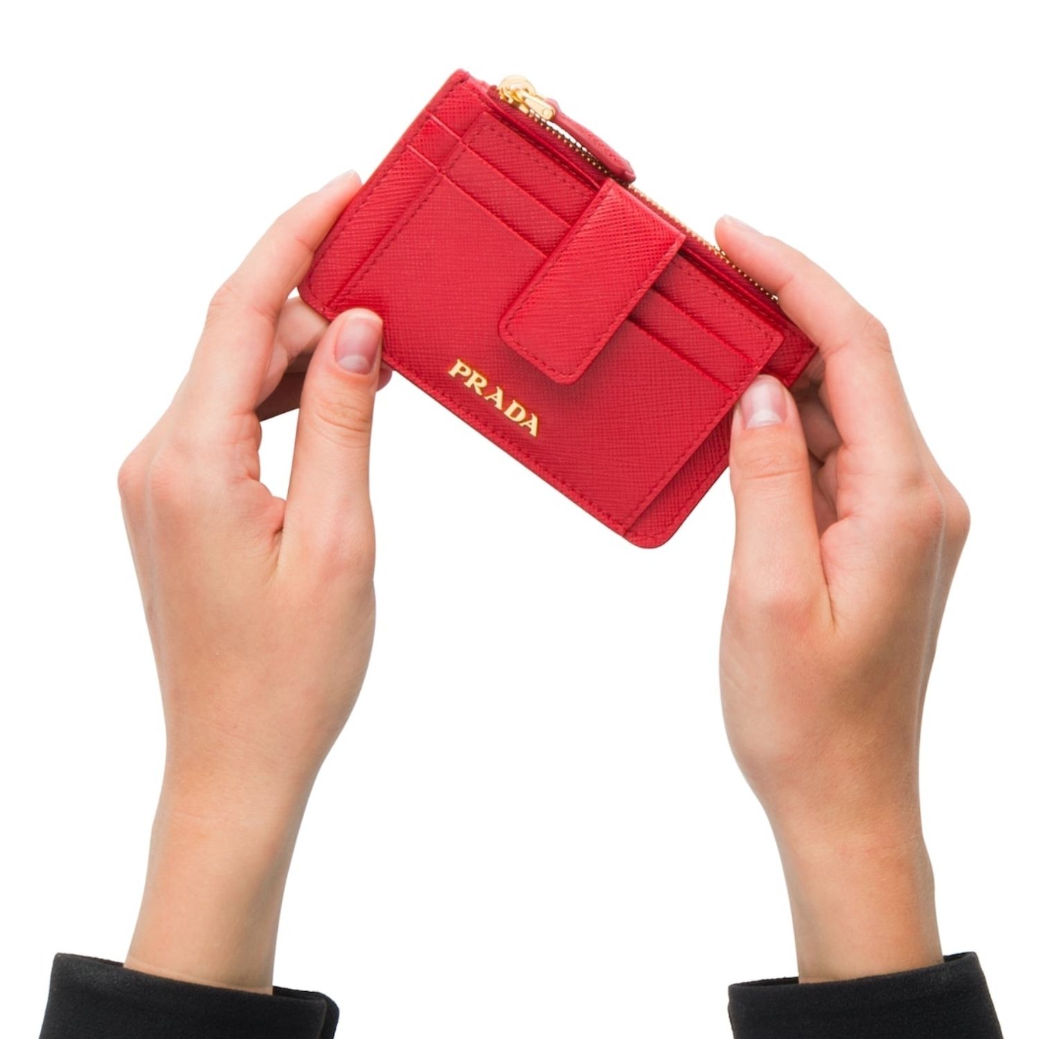 PRADA サフィアーノレザー カードホルダー