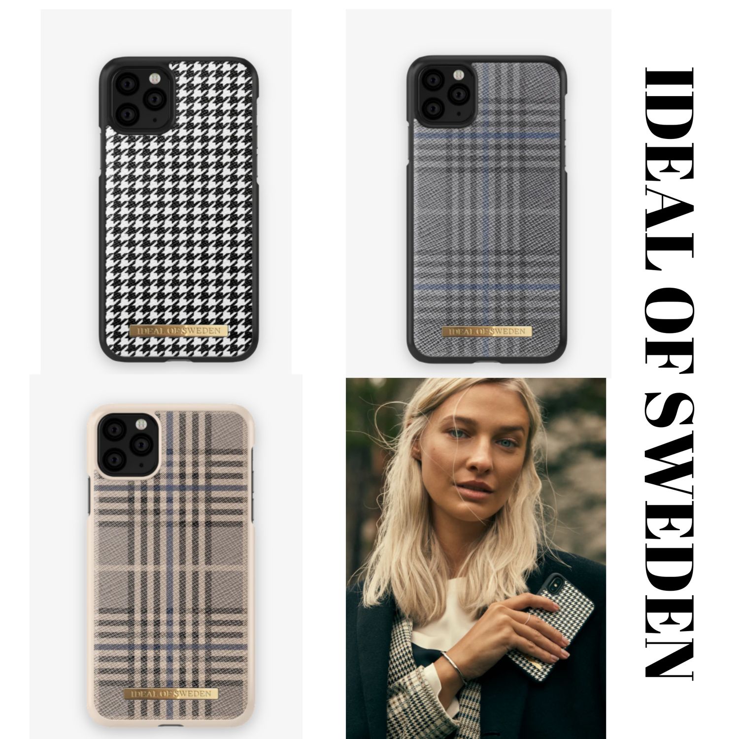 Ideal Of Sweden チェック柄 千鳥格子柄 スマホケース 関送込 Ideal Of Sweden Iphone スマホケース Buyma