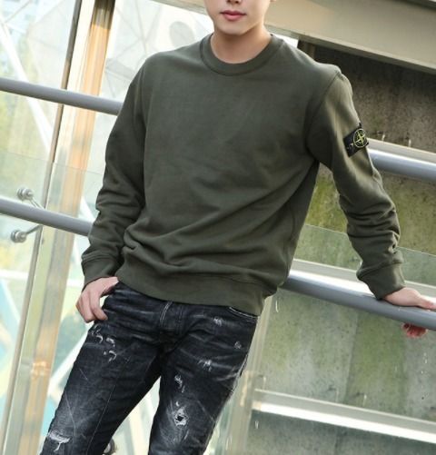 Stone Island☆20FW ワッペンロゴ トレーナー KHAKI S (STONE ISLAND Stone Island☆20FW ワッペンロゴ トレーナー KHAKI S (STONE ISLAND