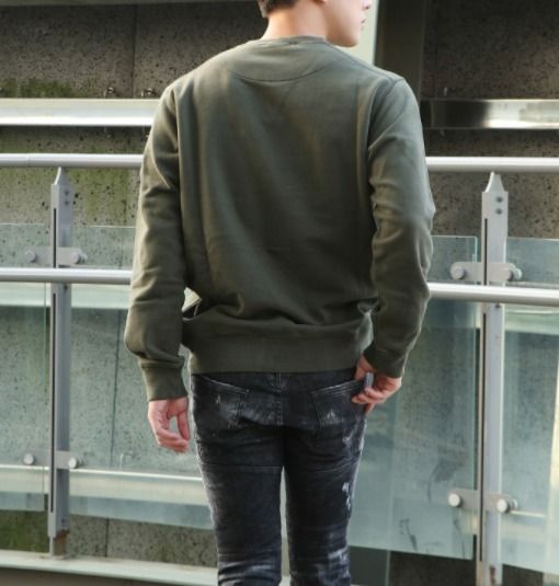 Stone Island☆20FW ワッペンロゴ トレーナー KHAKI S (STONE ISLAND Stone Island☆20FW ワッペンロゴ トレーナー KHAKI S (STONE ISLAND
