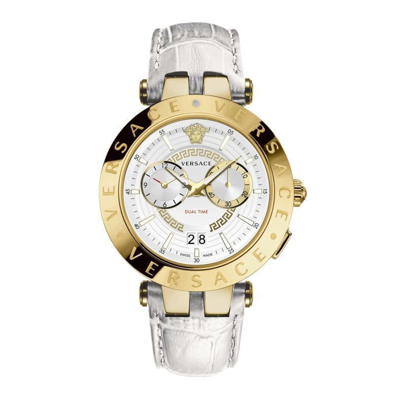 公式完売】Versace V-RACE 46㎜ 腕時計 デュアルタイム (VERSACE 公式完売】Versace V-RACE 46㎜ 腕時計 デュアルタイム (VERSACE