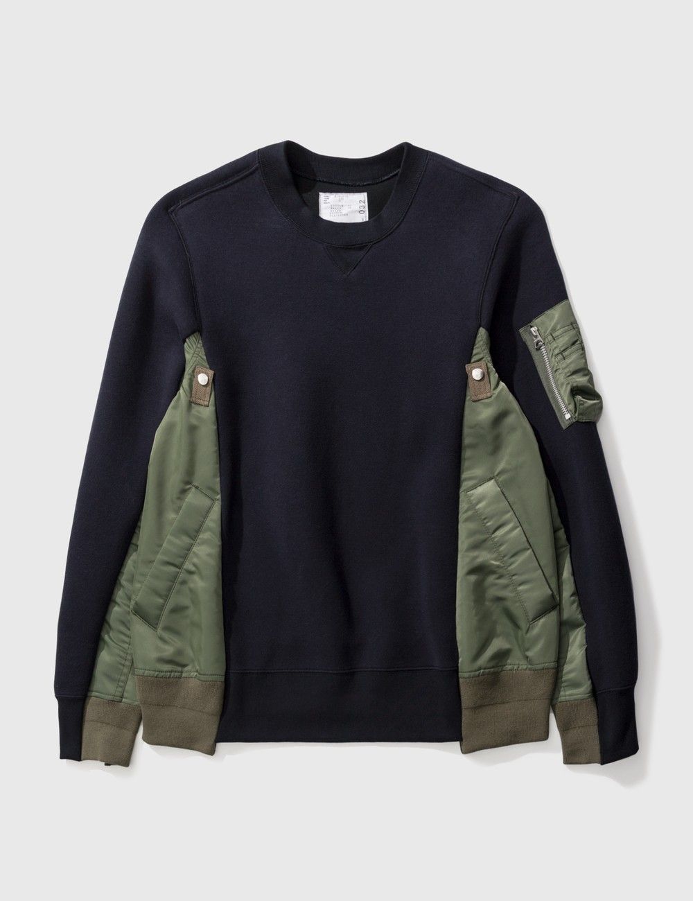 SACAI サカイ MA-1 スポンジスウェット 関税送料込 (sacai/スウェット