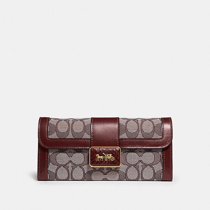 日本最級 シグネチャー 超美品 高級感新品coach COACH 長財布 アリー