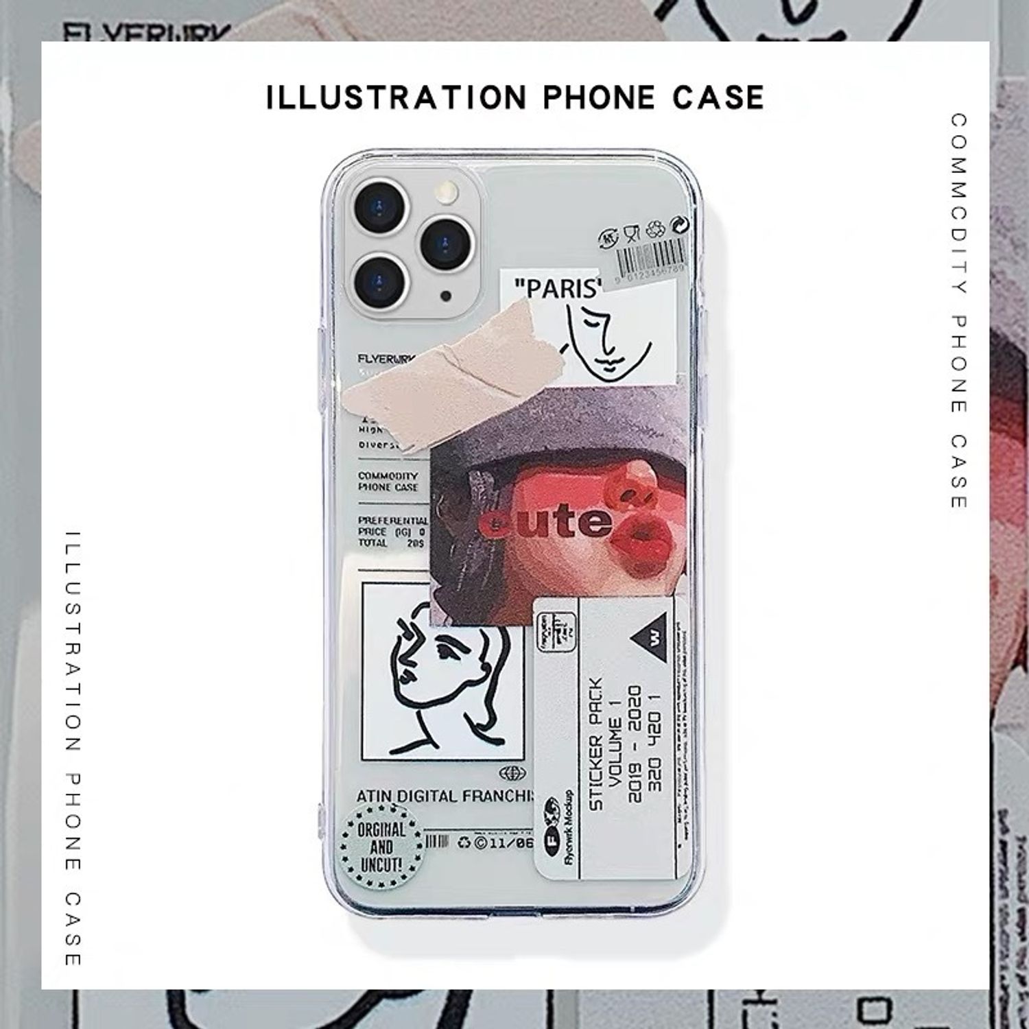 韓国雑貨 ステッカー風 Iphone ケース 国内発送 Iphone スマホケース Buyma
