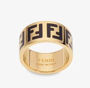 人気上昇中【FENDI】FFロゴ ゴールドカラー リング☆ (FENDI/指輪 人気上昇中【FENDI】FFロゴ ゴールドカラー リング☆ (FENDI/指輪