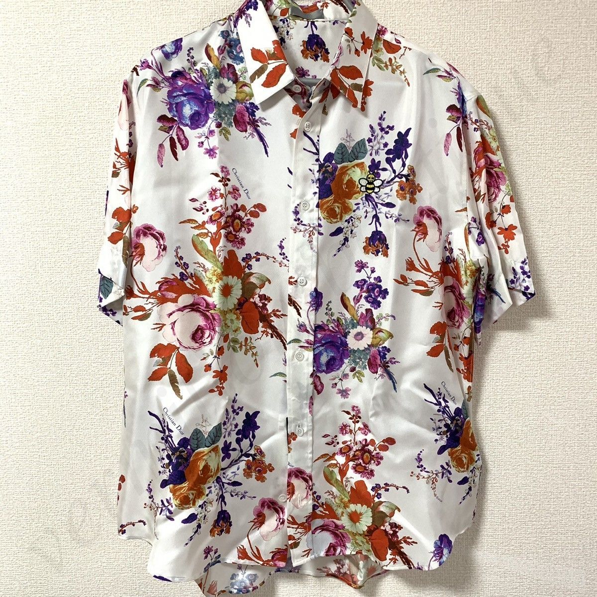 入手困難 Dior × KAWS BEE BOUQUET DE FLEURS 花柄 半袖シャツ (Dior