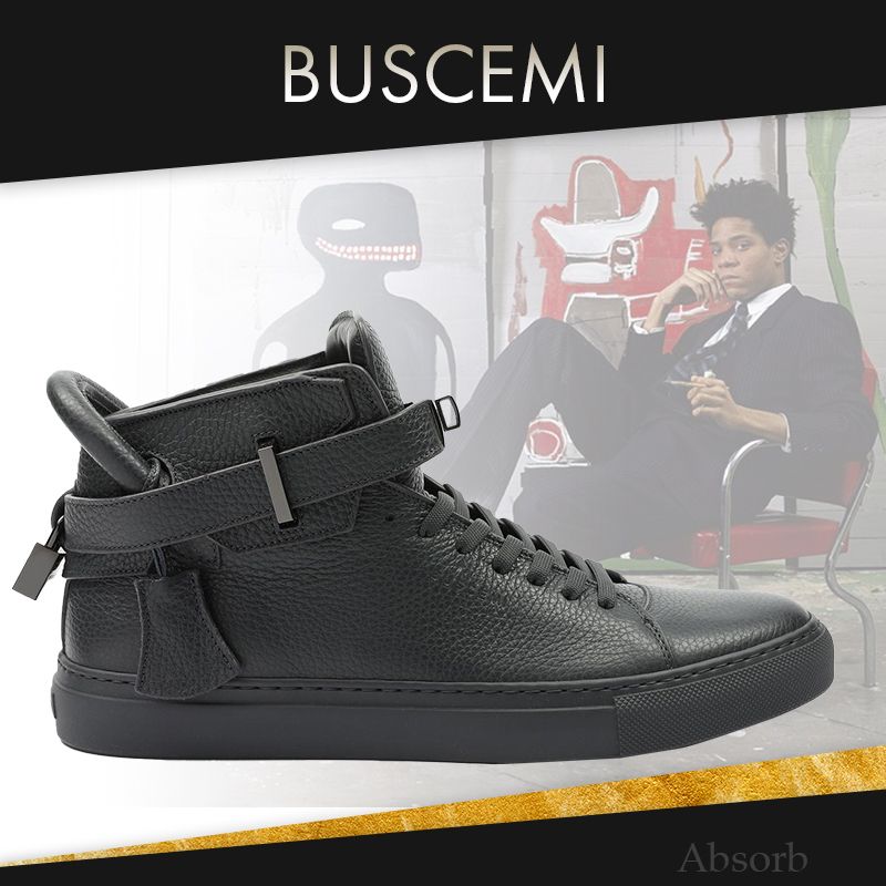 割引購入【20AW NEW】buscemi_men / 100MMアルス / DARK GREY (BUSCEMI 安いオーダー BUSCEMI 未使用 新品 100MM スニーカー ハイトップ ブシェミ スニーカー