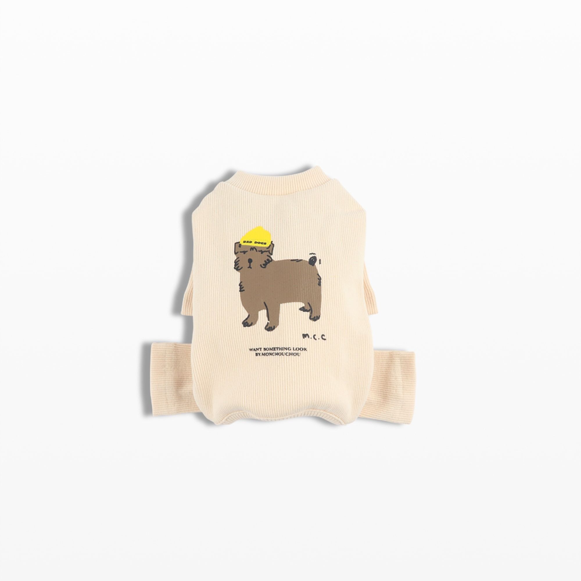 MONCHOUCHOU】BAD DOG ジャンプスーツ S~2XL (MONCHOUCHOU/ペット(犬猫 MONCHOUCHOU】BAD DOG ジャンプスーツ S~2XL (MONCHOUCHOU/ペット(犬猫