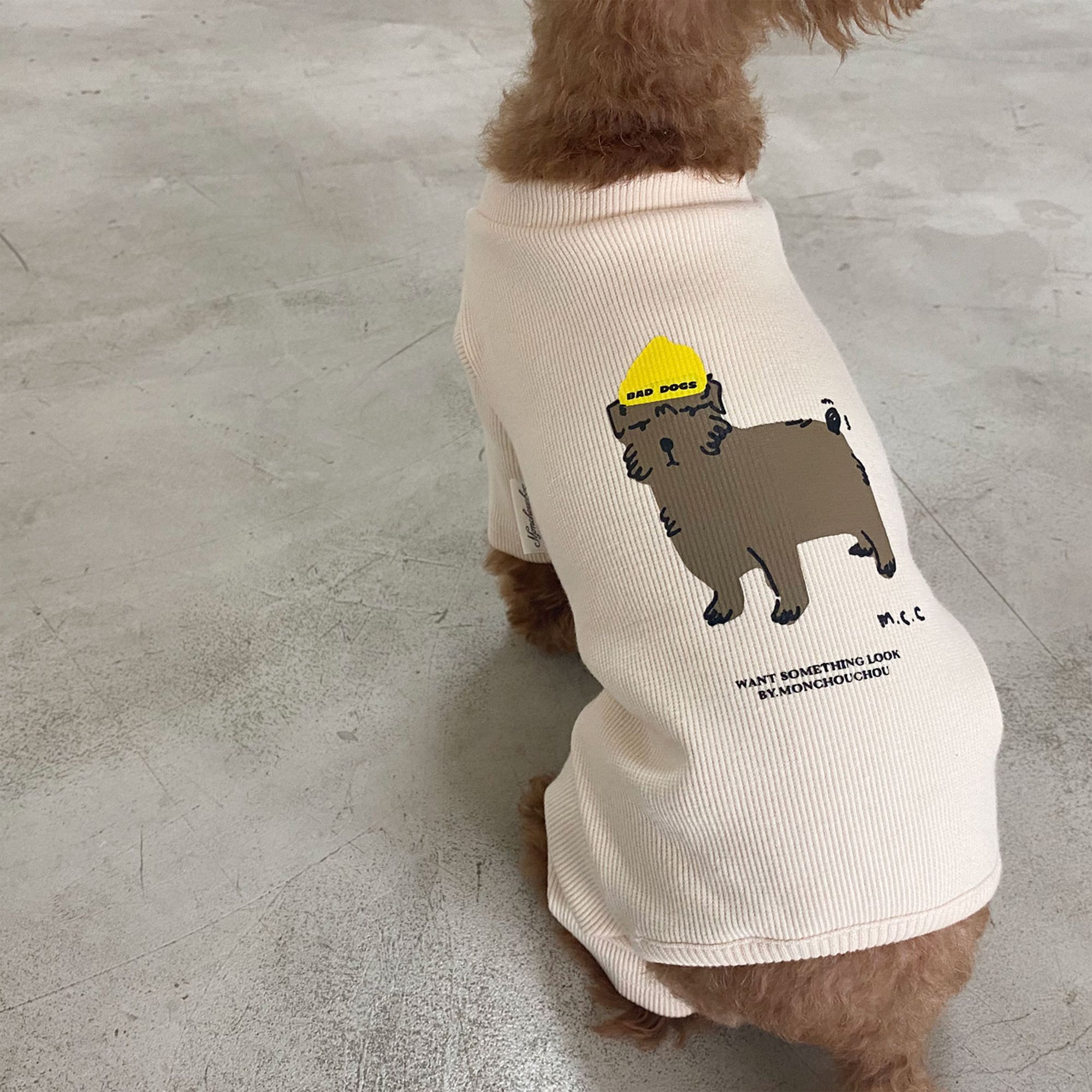 MONCHOUCHOU】BAD DOG ジャンプスーツ S~2XL (MONCHOUCHOU/ペット(犬猫 MONCHOUCHOU】BAD DOG ジャンプスーツ S~2XL (MONCHOUCHOU/ペット(犬猫