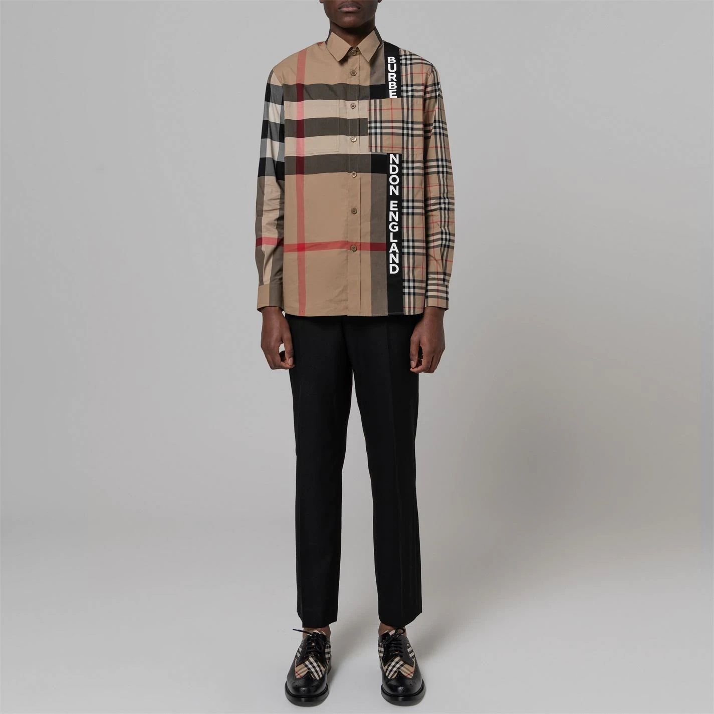 SALE】残少!人気 Burberry バーバリー メンズチェックシャツ (Burberry ...