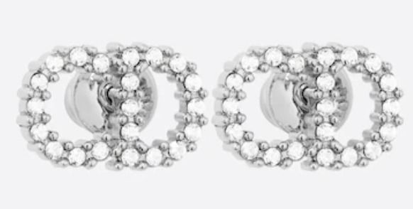 ♯日本未【Christian Dior】NEW!上品スタイル☆OBLIQUE EARRING (Dior ...
