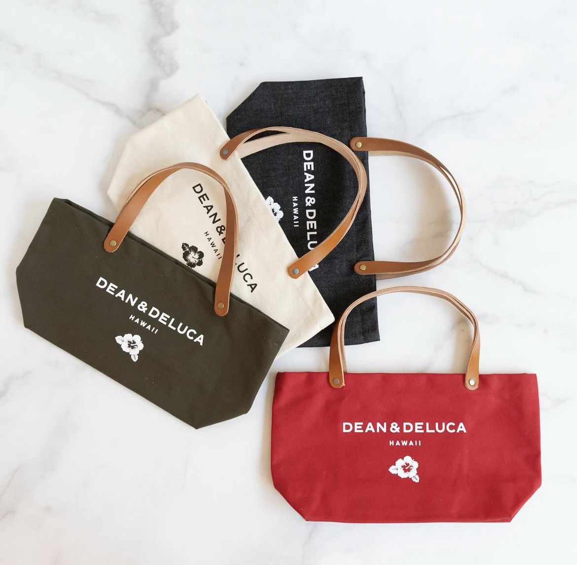 LEATHER HANDLE TOTE - DEAN & DELUCA HAWAII