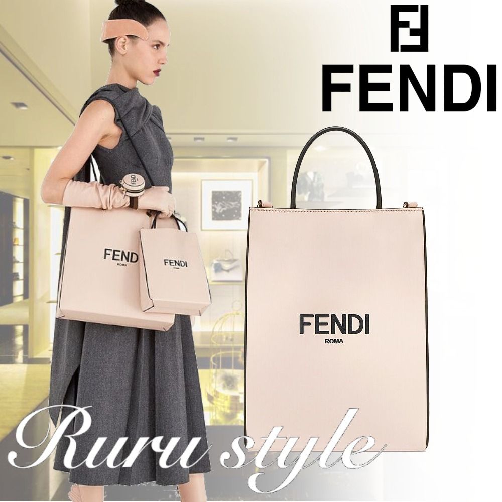 AW最新作☆ FENDI フェンディパックショッピングバッグ / ピンク AW最新作☆ FENDI フェンディパックショッピングバッグ / ピンク