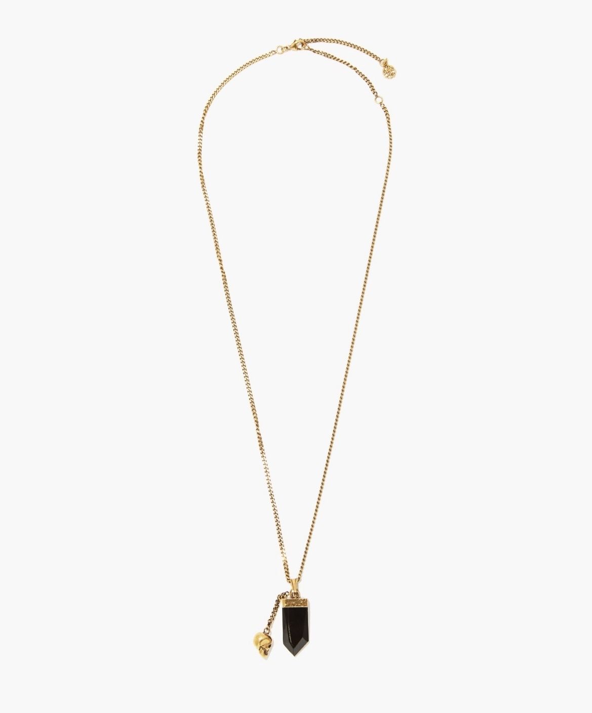 Alexander McQueen クリスタル スカルチャーム ネックレス (alexander Alexander McQueen クリスタル スカルチャーム ネックレス (alexander