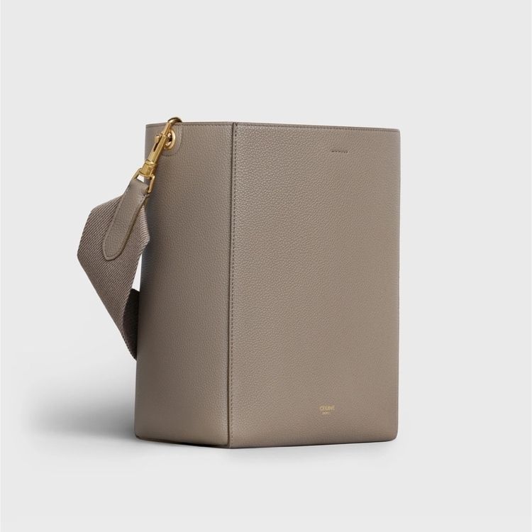 CELINE サングル バケット スモール カーフスキン トープ 人気色 CELINE サングル バケット スモール カーフスキン トープ 人気色