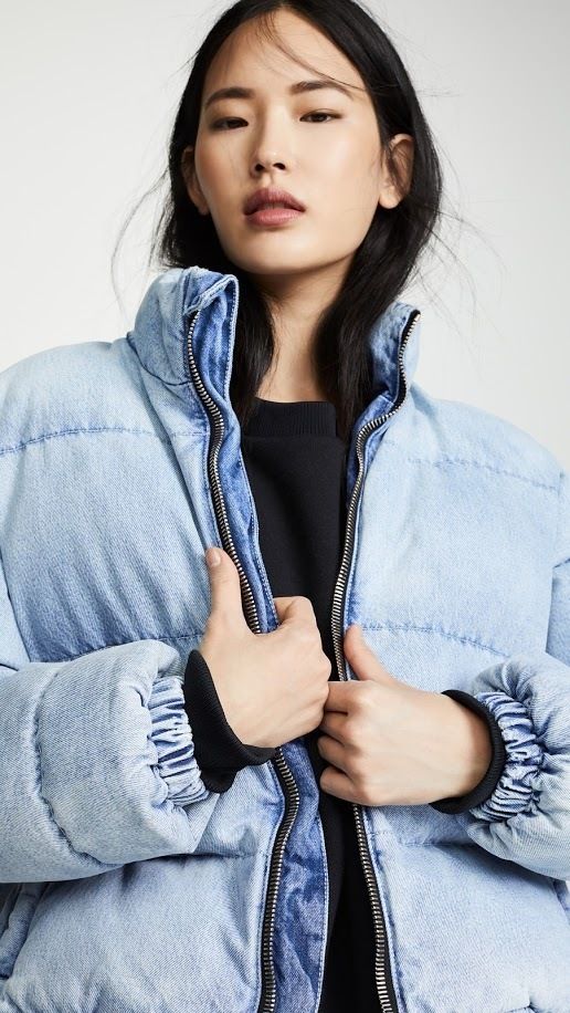 関送込み＊Denim×AlexanderWang>>ハイブリットダウンジャケット