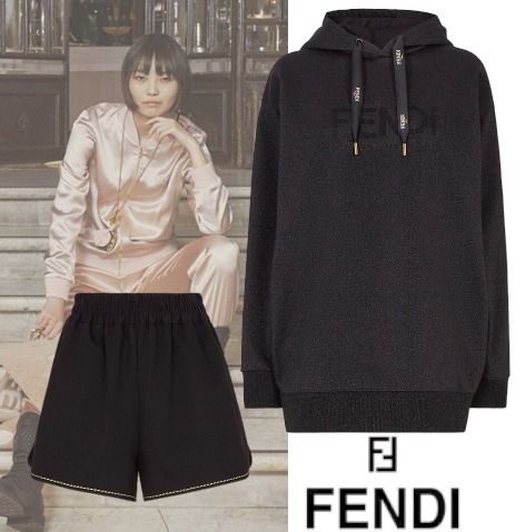 FENDI】セットアップ!スエットパーカー&デニムショートパンツ (FENDI
