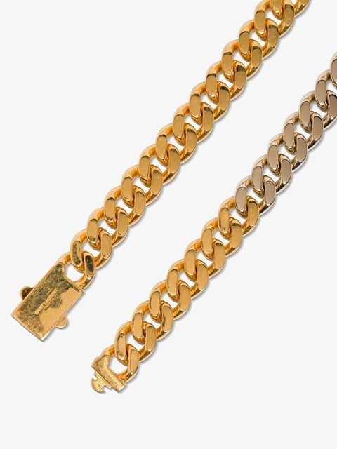 現地より】SAINT LAURENT ツートーンチェーンネックレス (Saint ...