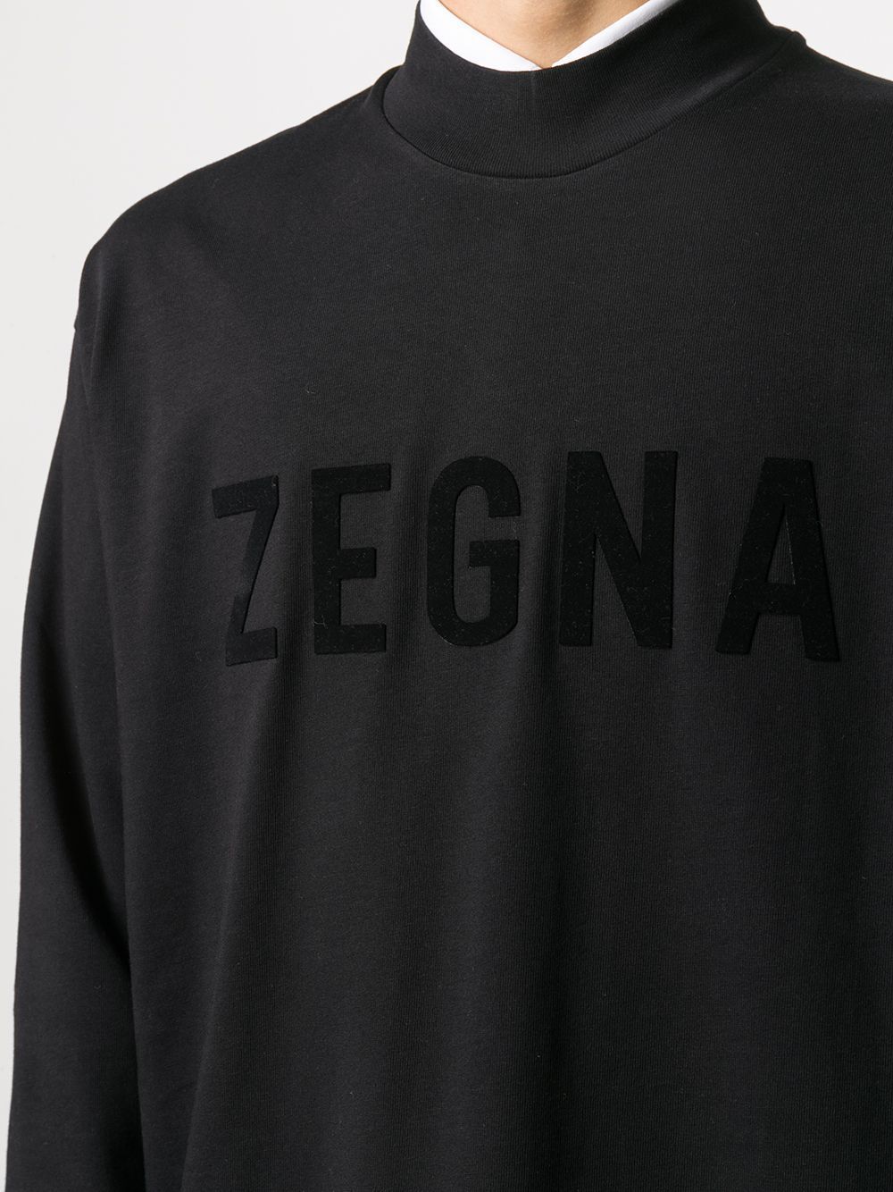 FEAR OF GOD x ZEGNA | OVERSIZED LOGO L/S T-SHIRT Tシャツ 黒 ...