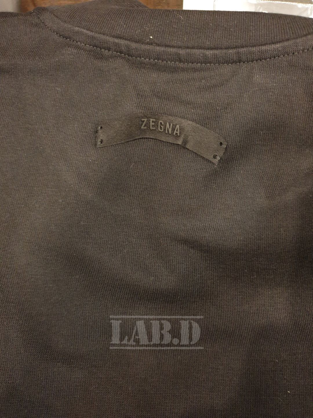 FEAR OF GOD x ZEGNA | OVERSIZED LOGO L/S T-SHIRT Tシャツ 黒 ...