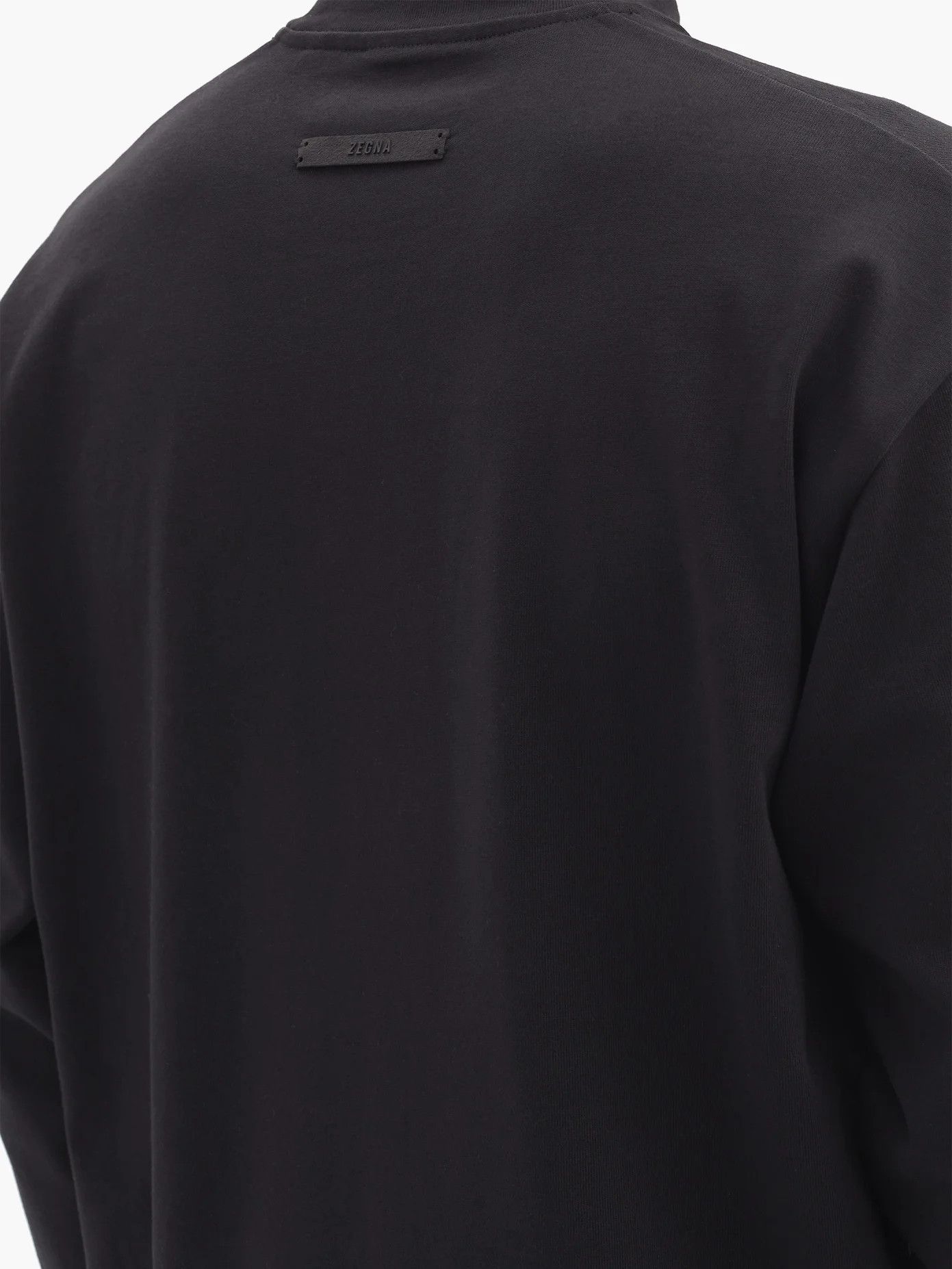 FEAR OF GOD x ZEGNA | OVERSIZED LOGO L/S T-SHIRT Tシャツ 黒 ...