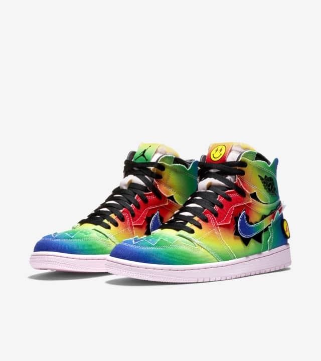 NIKE Air Jordan1 High J.Balvin エアジョーダン1 J・バルヴィン (Nike オンラインストア買付 新品 NIKE L Black パーカー Balvin J × Jordan パーカー