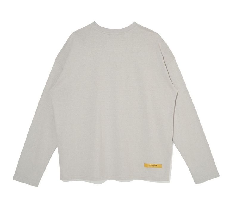 ★送料 関税込★OVERR オベルー★OVR COIN GRAY L/S T-SHIRT.S★ ☆送料 関税込☆OVERR オベルー☆OVR COIN GRAY L/S T-SHIRT.S