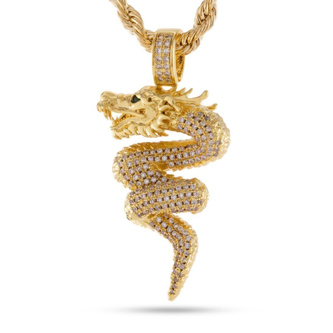 KING ICE キングアイス DOUBLE DRAGON NECKLACE ネックレス 送料関税込【King Ice】DOUBLE DRAGON NECKLACE (2色)☆国内発送