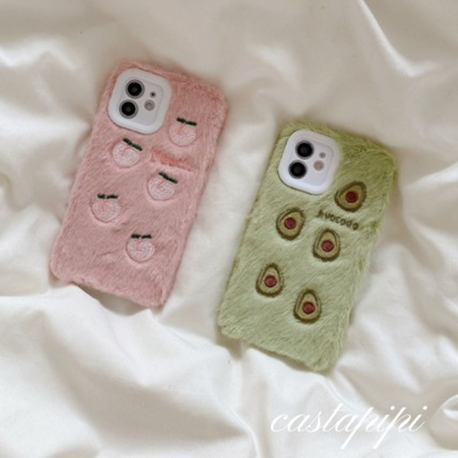 Iphoneケース ファー 刺繍 韓国風 スマホカバー Co180 Iphone スマホケース Buyma