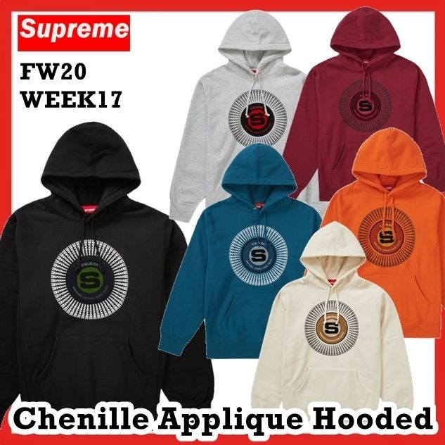 シュプリームSupreme■17SS Chenilleスウェットフーディパーカー