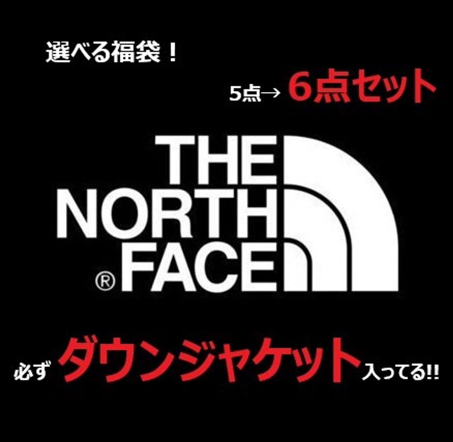 福袋 The North Face8万円必ずダウンジャケットが入る5点セット The North Face 福袋 Buyma