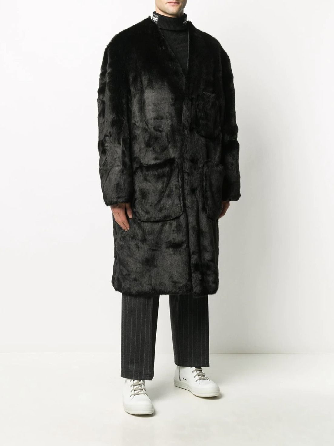 RAF SIMONS】ラフシモンズ エコファー リバーシブル コート - www ...