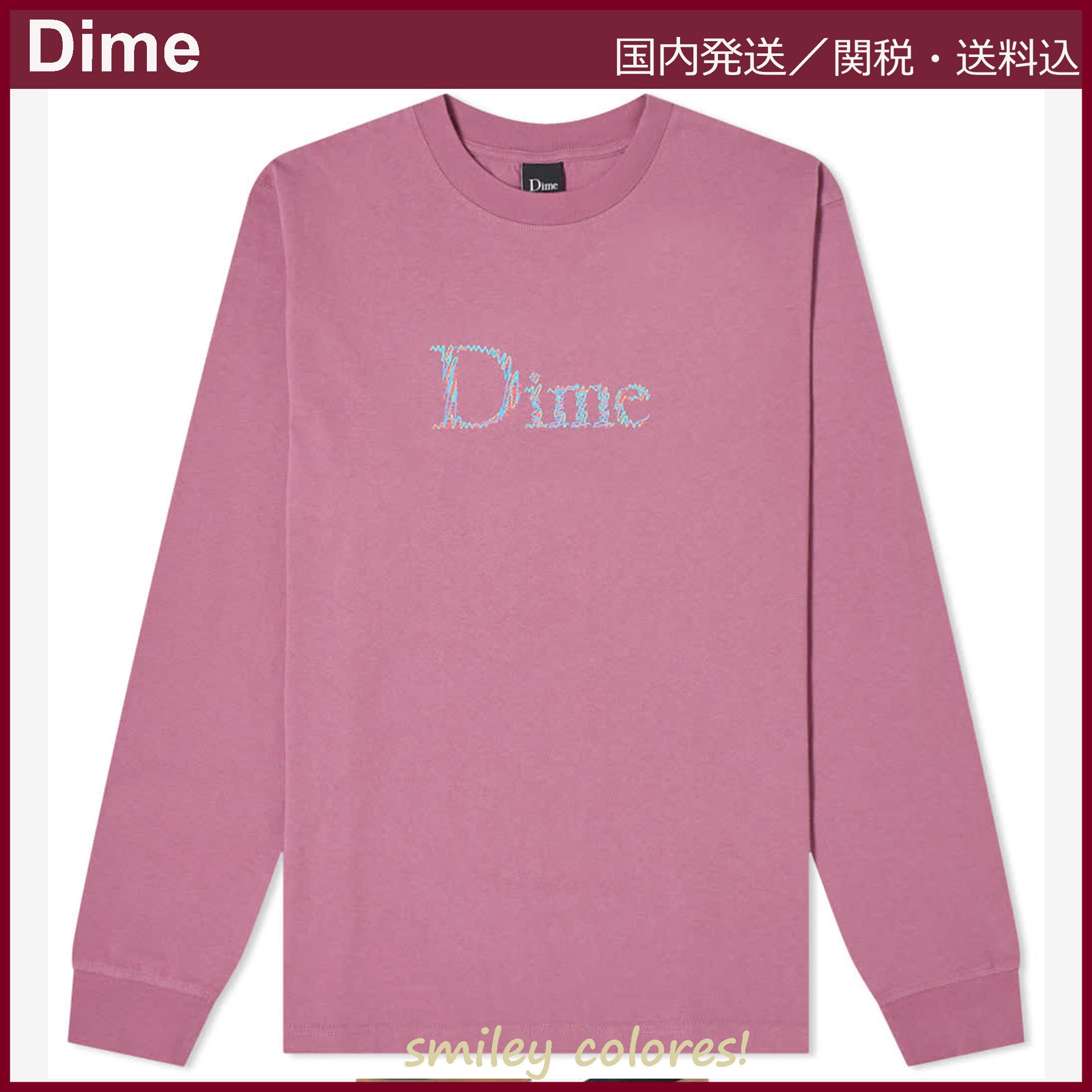 Dime】スクリブル クラシック ロゴ 長袖 Tシャツ ロンT (Dime/Tシャツ Dime】スクリブル クラシック ロゴ 長袖 Tシャツ ロンT (Dime/Tシャツ