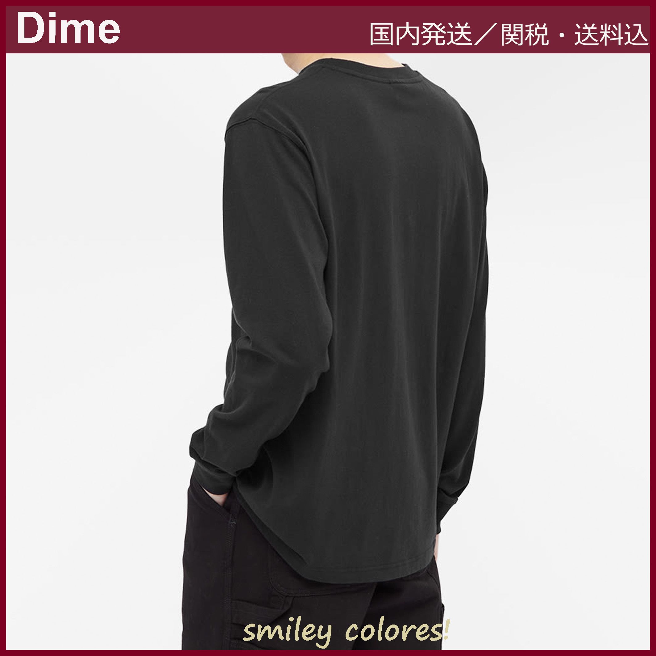 Dime】スクリブル クラシック ロゴ 長袖 Tシャツ ロンT (Dime/Tシャツ Dime】スクリブル クラシック ロゴ 長袖 Tシャツ ロンT (Dime/Tシャツ