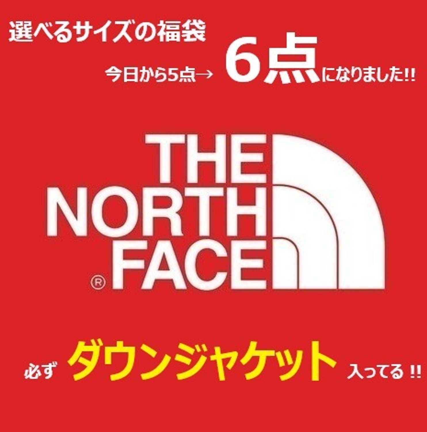 福袋 The North Face8万円必ずダウンジャケットが入る5点セット The North Face 福袋 Buyma