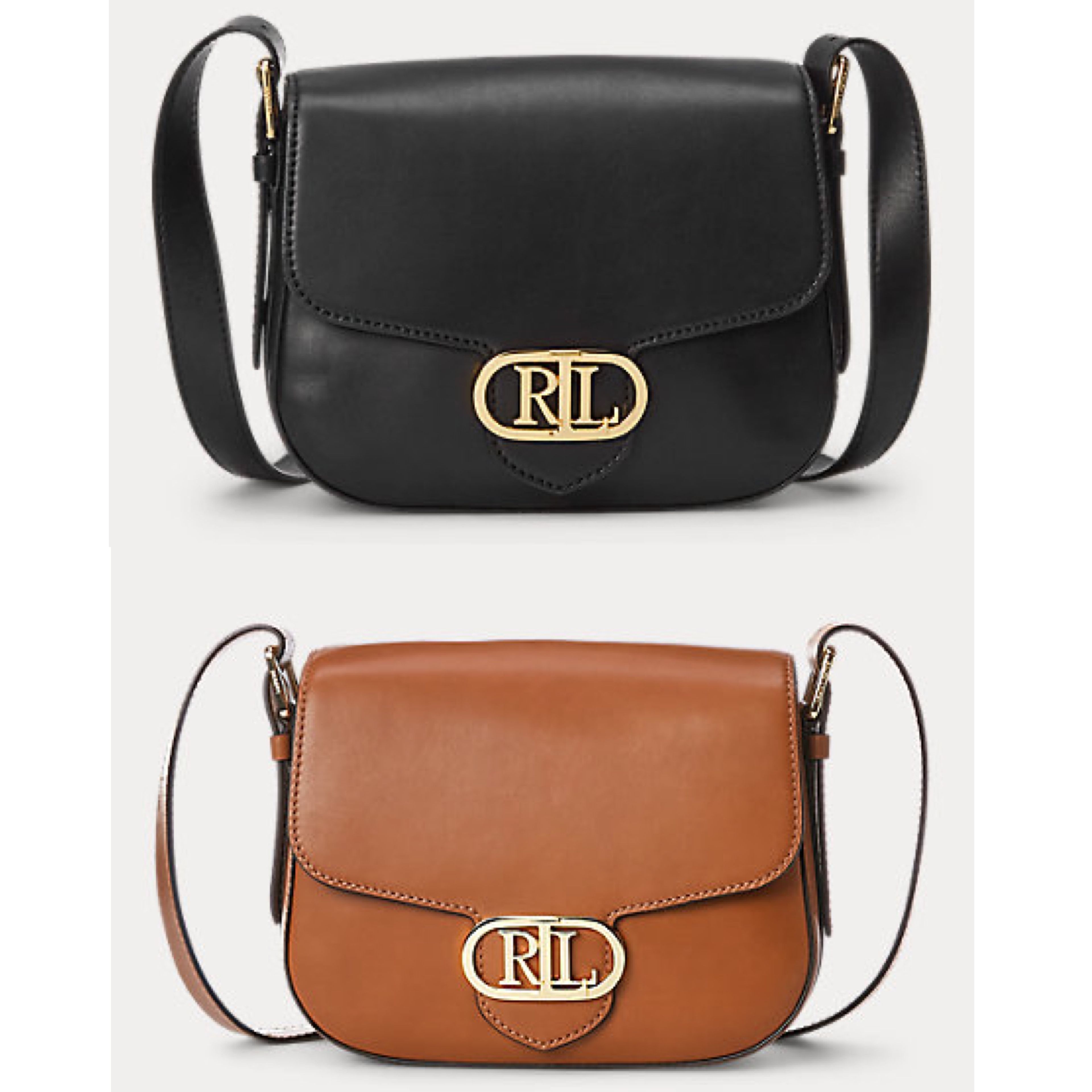 国内発送* NEW RL Leather Medium Addie Crossbody (Ralph Lauren ...