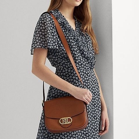 国内発送* NEW RL Leather Medium Addie Crossbody (Ralph Lauren ...